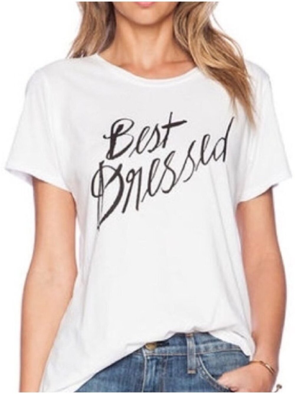 Adorable White Graphic Short Sleeve Tee Best Dressed